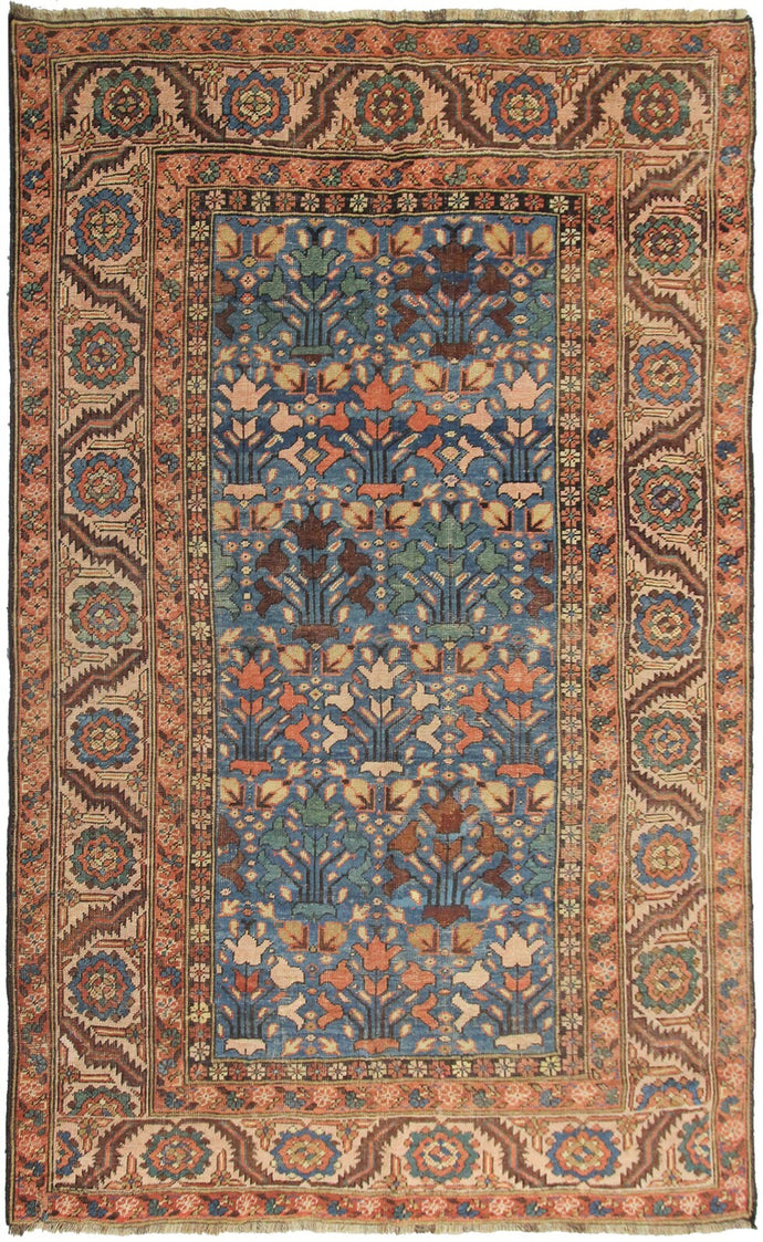 5x7 Rare Antique Tribal Rug Fine Collectors 160cm x 213cm Rug  Blue c.1870