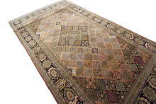 Load image into Gallery viewer, 5x8 Rare Fine Silk Authentic Oriental Handmade Rug Garden Snowflake 137x244cm
