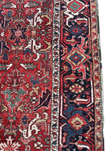 Load image into Gallery viewer, Antique Herriz Serrapi Rug High Quality Carpet 8x11 Red 252cmx346cm Circa 1930
