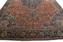 Load image into Gallery viewer, 13&#39;x17&#39; Rare Antique Fine Rug Geometric Fereggaan Rust (392cmx529cm) C.1890 
