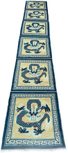 Load image into Gallery viewer, 2x13 1900 Antique Chinese Ninghshia Peking Rare Dragon Rug Tapestry 64cm x 391cm
