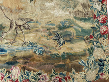 Load image into Gallery viewer,  2x6 18th Century  Antique Flemish Tapestry Bird Verdure Wool &amp; Silk  61cmx165cm
