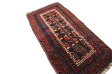Load image into Gallery viewer,  2x3 Antique Tribal Rug Antique Rug Tribal Wool Foundation  C.1900
