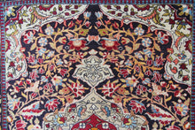 Load image into Gallery viewer, 4x5 Fine Quality Antique Rug Artisan Traditional 107x153cm Black 
