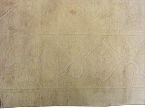 5x22 Antique Oushak Art Deco Runner Rug Fine Gold Beige152cmx 658Ccm c. 1890