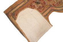 Load image into Gallery viewer, 4x7 *Rare Antique French Tapestry &quot;Entre Fenetres&quot; Gold  (122cm x 196cm) C.1880
