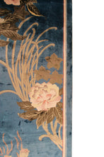 Load image into Gallery viewer, Rare Vintage Art Nouveau Rug Silk Chinese Rug 6X9 C.1960 Art Deco 183cmx269cm
