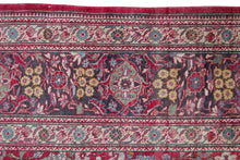 Load image into Gallery viewer, 9&#39;x16&#39; Fine Antique Rug Traditional Incredible Rare Leaf Area Rug Red c.1890
