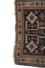 Load image into Gallery viewer, 4X6 Authentic Antique Caucasian Shirvan Rug Geometric  Blue 127cmX175cm C1890
