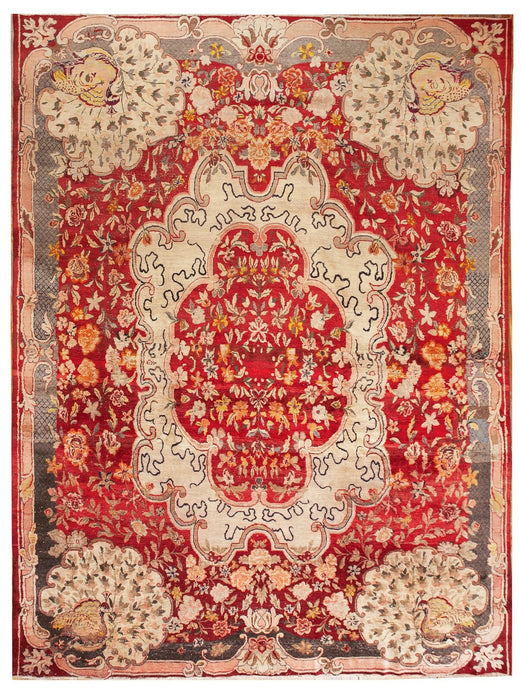 11x16 Rare Antique Rug Art Nouveau Rug Art Deco Rug 338cmx470cm 1900