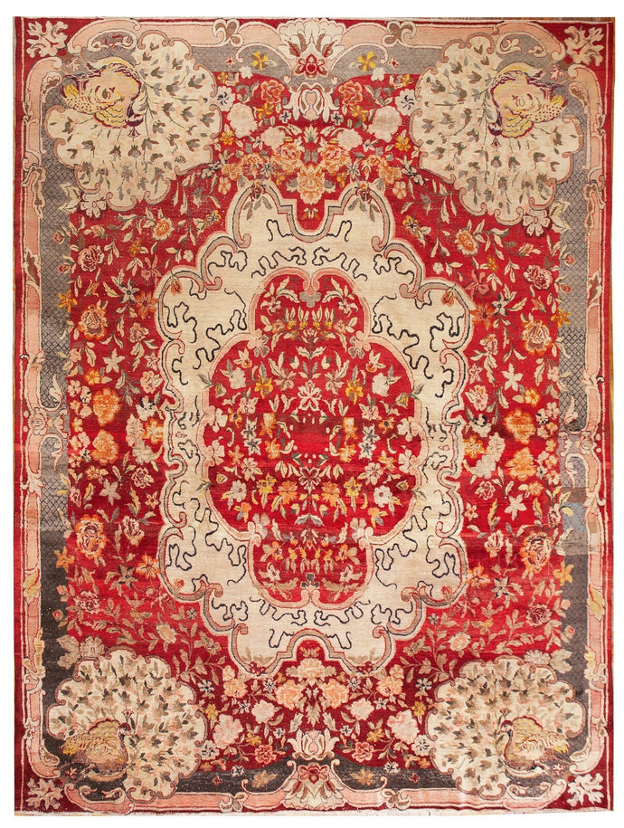 11x16 Rare Antique Rug Art Nouveau Rug Art Deco Rug 338cmx470cm 1900