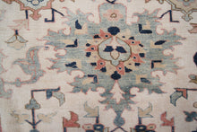 Load image into Gallery viewer,  13x19 Antique Serrappi Herriz Rug Rare Geometric Ivory C.1920 Rug 406cmx570cm  

