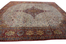 Load image into Gallery viewer, 11x14 Exceptional Rare Fine Antique Silk Dabir 10x14 Rug Bird 328cmx427cm C.1890
