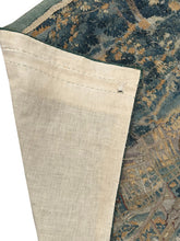 Load image into Gallery viewer, 4x6 Antique Flemish Tapestry Wool &amp; Silk Verdure Abstract 17th century
