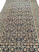 Load image into Gallery viewer, Antique Geometric Tribal Rug Handmade Runner Rug 1890 4x10ft 107cm x 295cm
