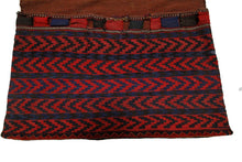 Load image into Gallery viewer, Antique Handmade Saddlebag Rug Hand woven Carpet Red 3&#39;4&quot; x 4&#39;9&quot; C.1940

