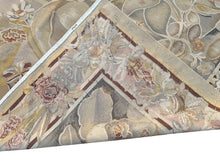 Load image into Gallery viewer, 9x9 Vintage French Aubusson Tapestry Rug Art Nouveau Bold  Square 256cm x 285cm
