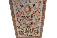Load image into Gallery viewer, 4x5 Rare Antique French Tapestry Rococo Tapestry Green 81cm x168cm c.1920
