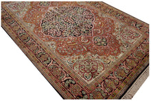 Load image into Gallery viewer, 4x7 Vintage Rare Fine Silk Handmade Rug Tree Of Life Quality Red 122cmx198cm 
