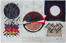 Load image into Gallery viewer, Vintage Tapestry Art Nouveau Abstract 5x8 Rug Aubusson 152cmx244cm Signed C.1985
