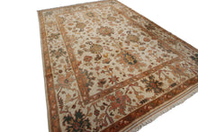 Load image into Gallery viewer, 9x12 Amazing Vintage Authentic Turkish Oushak Rug Fine Rug Beige 264cmx351cm 
