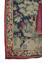 Load image into Gallery viewer, 1890 Rare Antique French Aubusson Tapestry Verdure Rare Blue 4x6 117x175cm
