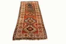 Load image into Gallery viewer, 4X8 Antique Caucasian Kazak Rug Rare Wool Tribal Rug117cmx229cm  C.1890
