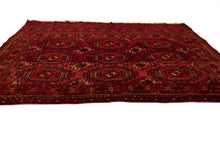 Load image into Gallery viewer, 3X5 Antique Exceptional Turkoman Tapestry Wall Hanging Rug  Red 1910 Boho
