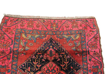 Load image into Gallery viewer, 4x13 Rare Vintage Serrapi Rug Senneh Runner Tribal 135cmx406cm Geometric Pink
