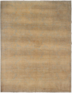 9x12 Vintage Turkish Oushak Beige Area Rug Distressed Neutral Handmade Oushak