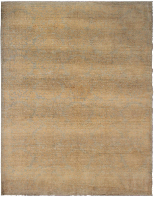 9x12 Vintage Turkish Oushak Beige Area Rug Distressed Neutral Handmade Oushak