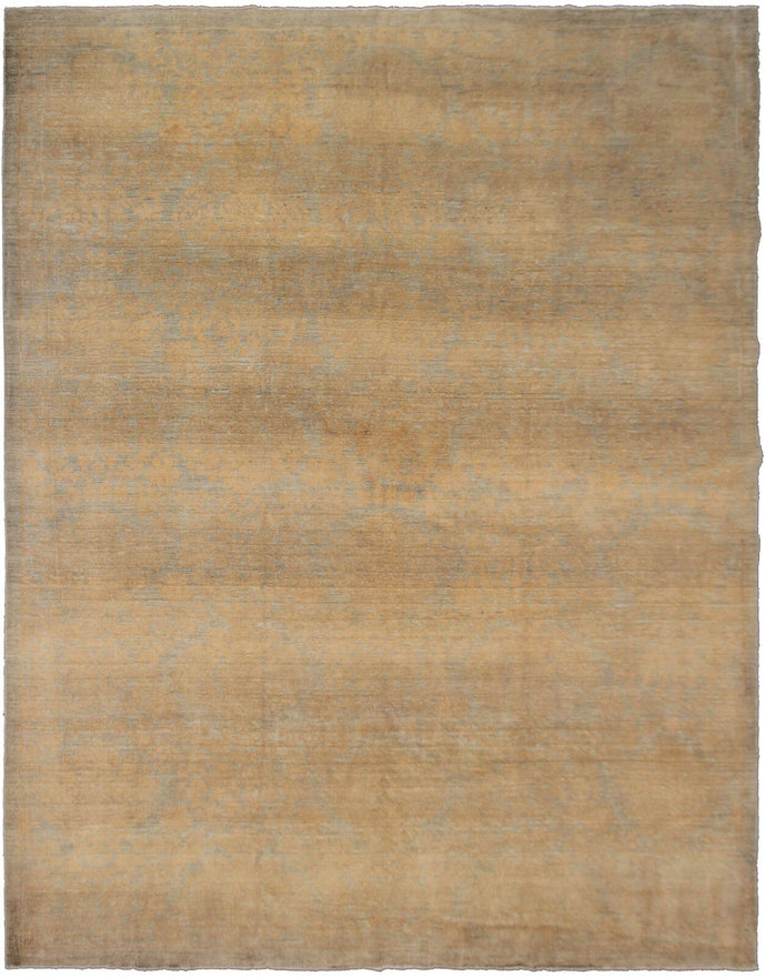 9x12 Vintage Turkish Oushak Beige Area Rug Distressed Neutral Handmade Oushak