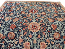 Load image into Gallery viewer, Vintage European Arts &amp; Crafts Rug Donegal Design Blue 300cmx359cm 10x12 C.1950
