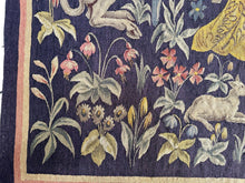 Load image into Gallery viewer, Antique French Aubusson Tapestry Rare Wool &amp; Silk  Renaissance c.1890 132x155cm
