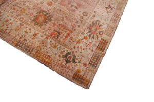 Antique Turkish Fine Rare ANGORA Oushak Rug Beige Rose 10x15 C.1870 300x452cm