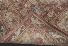 Load image into Gallery viewer, 10X14 Vintage French Savonnerie Rug Wool Pile Aubusson Beige 305cmx427cm

