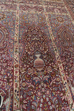 Load image into Gallery viewer, 12&#39;x20&#39; Exceptional Antique Handmade Rug Vase Masterpiece Purple Red Kork 1890
