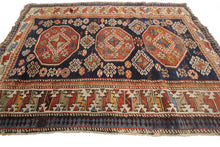 Load image into Gallery viewer, 3x5 Authentic Antique Caucasian Shirvan Rug Geometric Wool Foundation C.1890
