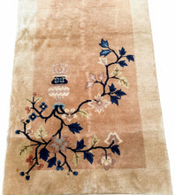 Load image into Gallery viewer, 3x11 Vintage Chinese Peking Runner Art Deco Handmade Rug 74x323cm
