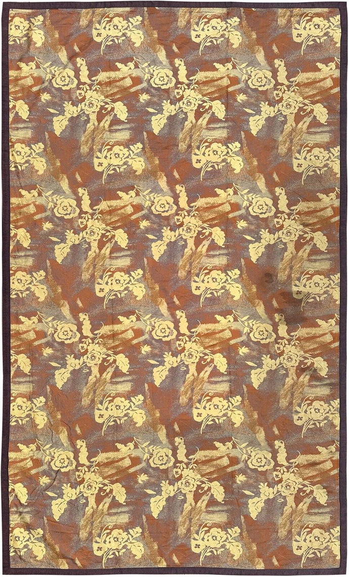 Vintage Art Nouveau Tapestry Fabric Abstract Rug  