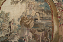 Load image into Gallery viewer,  5X8 Antique French Tapestry Fine Wool &amp; Silk Beige C.1870 158cm x249cm 

