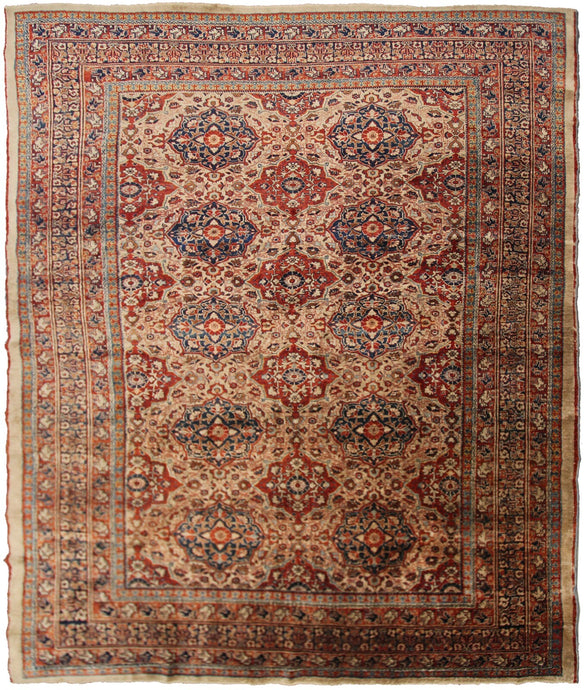 Mid 1800's Rare Antique Silk Rug 5x6 Masterpiece Tapestry 137x178cm c.1860