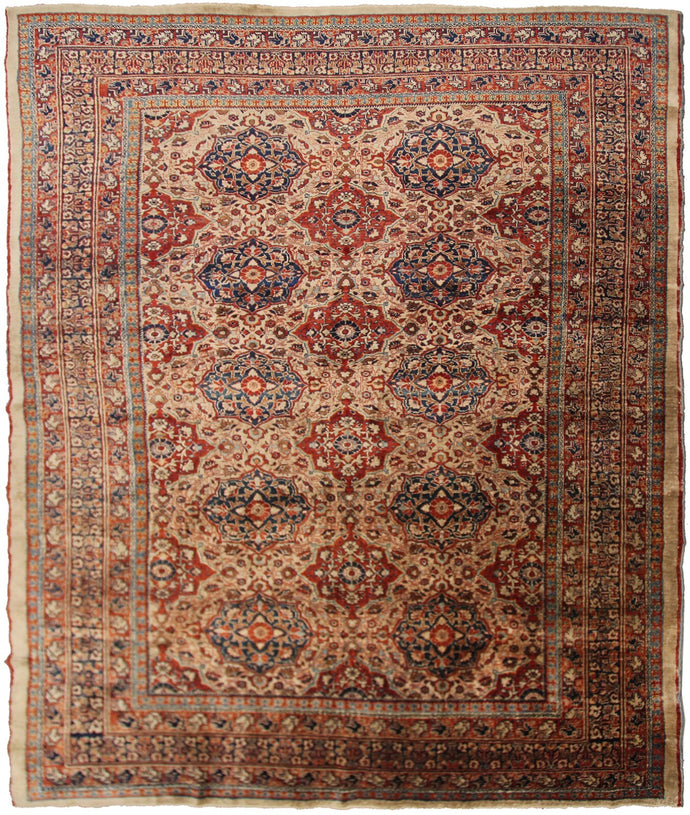 Mid 1800's Rare Antique Silk Rug 5x6 Masterpiece Tapestry 137x178cm c.1860