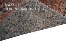Load image into Gallery viewer, 13&#39;x17&#39; Rare Antique Fine Rug Geometric Fereggaan Rust (392cmx529cm) C.1890 

