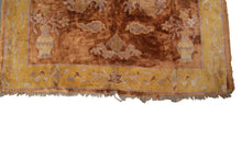 Load image into Gallery viewer, Antique Dragon Rug Chinese Peking Khotan Tapestry 4x6 Brown 130cmx191cm  C.1880
