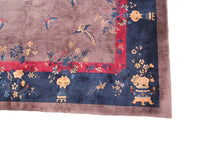 Load image into Gallery viewer, Rare Antique Art Deco Rug Chinese Rug Walter Nichols 10x14 Bird 305x437cm c.1920
