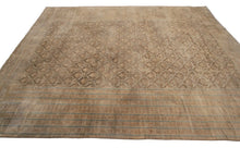 Load image into Gallery viewer,  9x12 Rare Antique Malayerr Rug Beige All Over Tonal Exceptional Fine 1920
