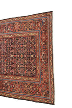 Load image into Gallery viewer, 5x10 Rare Antique Rug Fine Rug Geometric Traditional Oriental Rug Navy Blue 1900
