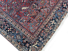 Load image into Gallery viewer, Antique Herriz Serrapi Rug Geometric 9X12 Handmade Light Red 257cmx354cm c. 1930
