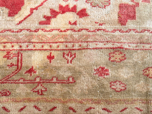 10x18 Authentic Antique Oushak Oversized Wool Foundation 1900 Handmade 305x549cm